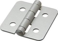 80/20 Inc. - 2" Long x 2" Wide x 0.078" Thick, Aluminum Door Hinge - Aluminum - Apex Tool & Supply