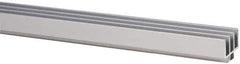 80/20 Inc. - 1 Panel, 0 to 48" Wide Door, Clear Anodized Aluminum Door Slide Track - 0.275" Door Thickness - Apex Tool & Supply