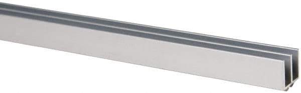 80/20 Inc. - 1 Panel, 0 to 48" Wide Door, Clear Anodized Aluminum Door Slide Track - 0.281" Door Thickness - Apex Tool & Supply