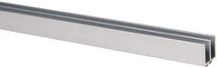 80/20 Inc. - 1 Panel, 0 to 48" Wide Door, Clear Anodized Aluminum Door Slide Track - 0.281" Door Thickness - Apex Tool & Supply