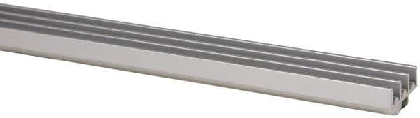 80/20 Inc. - 1 Panel, 0 to 48" Wide Door, Clear Anodized Aluminum Door Slide Track - 0.275" Door Thickness - Apex Tool & Supply