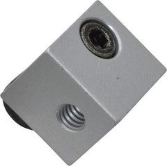 80/20 Inc. - 3/4" Wide, 0.7" High, Open Shelving Panel Mount Block - Aluminum, 0.812" Deep, Use with Series 10 - Apex Tool & Supply