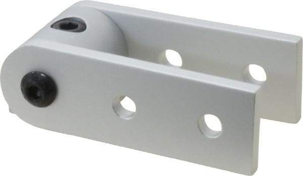 80/20 Inc. - 3" High, Open Shelving 0° 3" Arm Dynamic Pivot Assembly - Aluminum, Use with Series 10 & Bolt Kit 3393 - Apex Tool & Supply