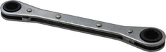 Proto - 9mm x 10mm 12 Point Reversible Ratcheting Box Wrench - Double End, 1-5/8" Head Diam x 1/2" Head Thickness, 5-1/2" OAL, Steel, Chrome Finish - Apex Tool & Supply