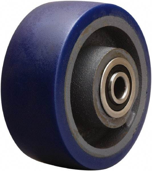 Hamilton - 6 Inch Diameter x 2-1/2 Inch Wide, Polyurethane on Cast Iron Caster Wheel - 1,300 Lb. Capacity, 3-1/4 Inch Hub Length, 1-1/4 Inch Axle Diameter, Tapered Roller Bearing - Apex Tool & Supply