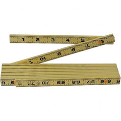 Wiha - Folding Rules Overall Length (Feet): 6.00 Graduation (Inch): 1/16 - Apex Tool & Supply