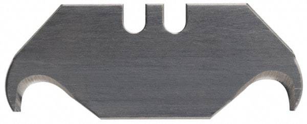 PHC - 100 Piece Carbon Steel Hook Blade - 2" OAL, 0.025" Blade Thickness - Apex Tool & Supply