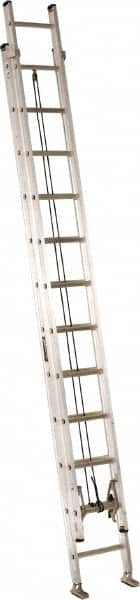 Louisville - 24' High, Type IA Rating, Aluminum Industrial Extension Ladder - Apex Tool & Supply