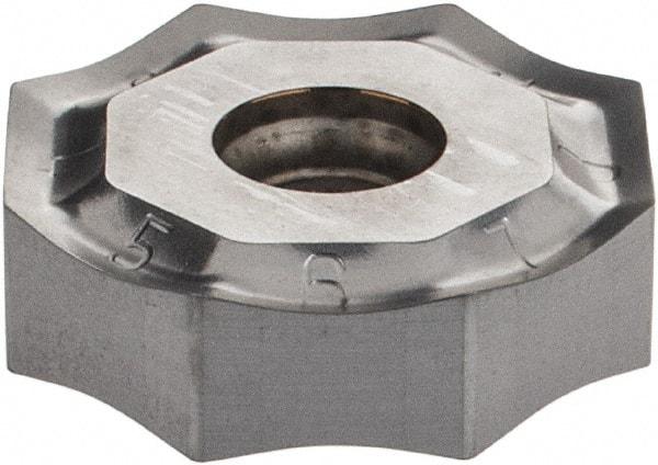 Iscar - ONHU080608 HP Grade IC328 Carbide Milling Insert - TiCN Finish, 0.2362" Thick, 0.7953" Inscribed Circle, 0.8mm Corner Radius - Apex Tool & Supply