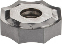 Iscar - ONHU080608 HP Grade IC328 Carbide Milling Insert - TiCN Finish, 0.2362" Thick, 0.7953" Inscribed Circle, 0.8mm Corner Radius - Apex Tool & Supply