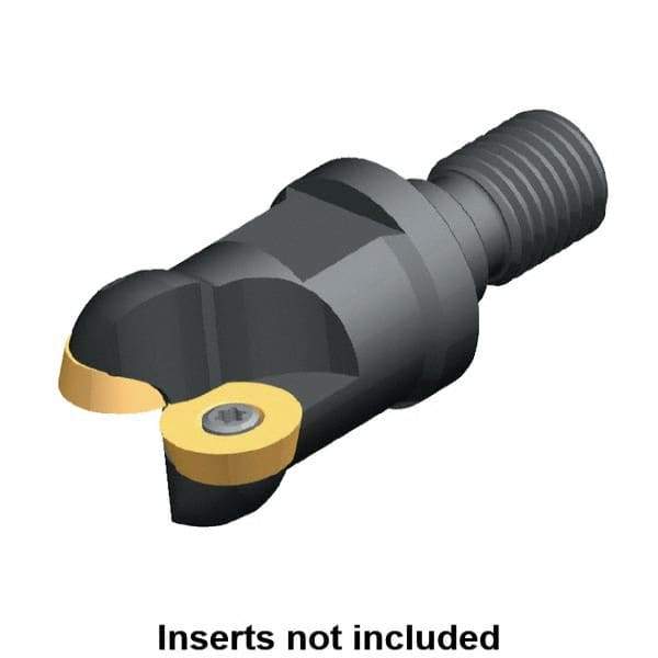Kennametal - 32mm Cutting Diam, 1.2598" Max Depth of Cut, Modular Connection Indexable Copy End Mill - 2 Inserts, RD.. 1604.. Insert - Apex Tool & Supply
