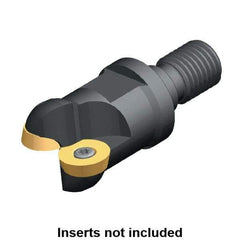 Kennametal - 32mm Cutting Diam, 1.2598" Max Depth of Cut, Modular Connection Indexable Copy End Mill - 2 Inserts, RD.. 1604.. Insert - Apex Tool & Supply