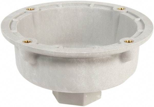 Edwards Signaling - 4-1/2 Inch Wide x 2-1/4 Inch High, Shock Resistant, Visual Signal Device Pipe Mount Attachment - For Use with 105 Series Flashing Beacon - Apex Tool & Supply