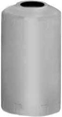 Made in USA - 100 Gallon Cylindrical Linear Polyethylene Liquid-Dispensing Tank - 64" High x 23" Diam - Apex Tool & Supply