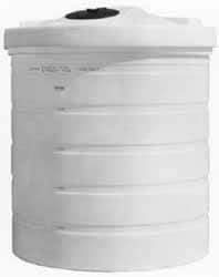 Made in USA - 200 Gallon Tapered Cylinder Linear Polyethylene Double Wall Tank - 52" High x 41" Diam - Apex Tool & Supply