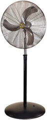 Airmaster - 24" Blade, 5,588 Max CFM, Single Phase Non-Oscillating Pedestal Fan - 2.5 Amps, 115 Volts, 3 Speed - Apex Tool & Supply