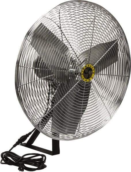 Airmaster - 24" Blade, 1/4 hp, 2,820, 4,020 & 5,220 CFM, Industrial Circulation Fan - Wall/Ceiling Mount, 115 Volts, 2 Speed - Apex Tool & Supply