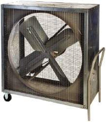 Airmaster - 48" Blade, 1 hp, 17,770 Max CFM, Portable Cabinet Fans - 11.9 Amps, 115 Volts, 1 Speed - Apex Tool & Supply