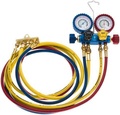 Imperial - 4 Valve Manifold Gauge - With 4 x 5' Hose - Apex Tool & Supply
