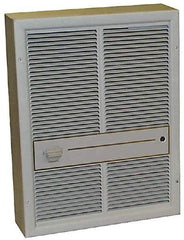 TPI - 240 Volt, 4,800 Watt, 175 CFM, 16,382 Max BTU, Wall Heater - 15 Wide x 4 Deep x 19-7/8 High - Apex Tool & Supply