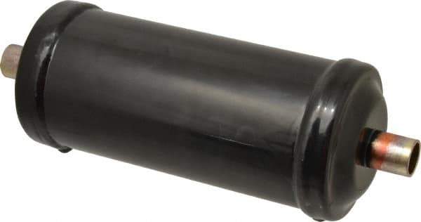 Parker - 5/8" Connection, 3" Diam, 9.24" Long, Refrigeration Liquid Line Filter Dryer - 7-3/4" Cutout Length, 361 Drops Water Capacity - Apex Tool & Supply