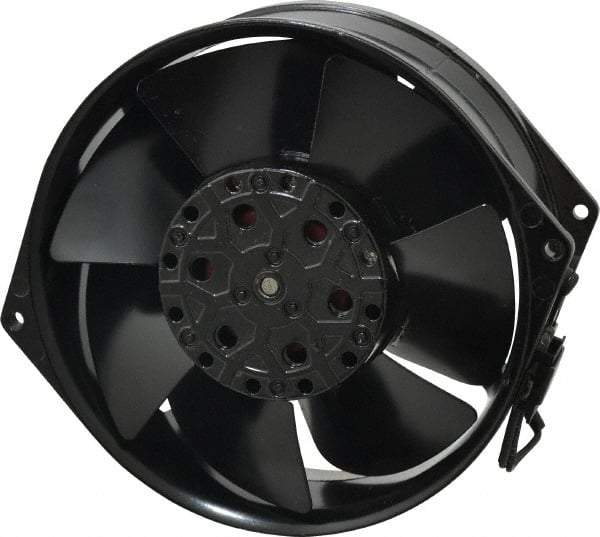 EBM Papst - 115 Volts, AC, 233 CFM, Round Tube Axial Fan - 0.36 Amp Rating, 5.91" High x 5.91" Wide x 2.17" Deep - Apex Tool & Supply