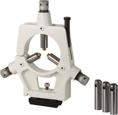 Clausing - Steady Lathe Rest - Compatible with Toolroom Lathes, 3/8 to 9" Workpiece Diam - Apex Tool & Supply
