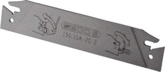 Seco - 0.843" Blade Height, 0.071" Blade Width, 4.72" OAL, Neutral Cut, Double End Indexable Cut-Off Blade - 150.10A Blade, 150.10 Series - Apex Tool & Supply