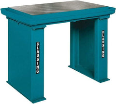 Clausing - 45-1/2 Inch Long x 25-1/2 Inch Deep x 29-1/2 Inch High, Single Spindle Drill Press Table Assembly - Accomodates 1 Head and Column Assembly - Apex Tool & Supply