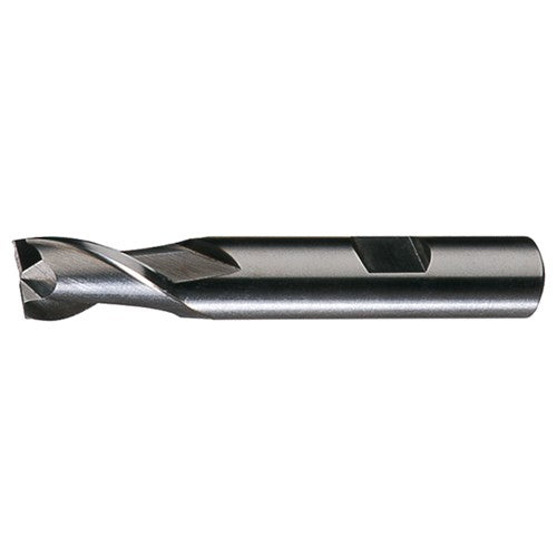 ‎7/32″ × 3/8″ × 1/2″ × 2-7/16″ RHS / RHC HSS HSS Single End 2-Flute Center Cutting Keyway Tolerance Finishing End Mill - Bright