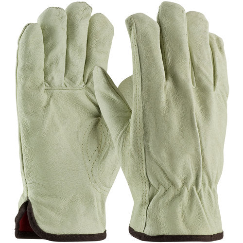 ‎77-468/M Insulated Drivers Gloves - Top Grain Pigskin Drivers - Premium - Red Thermal Lining - Keystone Thumb - Exact Industrial Supply