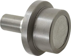 Osborn International - 2-1/2" Roller Diam x 1-11/16" Width, 1" Stud Diam x 2-1/4" Length, Flanged Concentric Stud Load Runner - Steel, 1-1/2" Thread Length, 1-14 Thread, 3-15/16" OAL, 2,270 Lb Dynamic Cap - Apex Tool & Supply