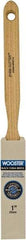 Wooster Brush - 1" Flat Hog Sash Brush - 2-7/16" Bristle Length, 5-1/8" Maple Fluted Handle - Apex Tool & Supply
