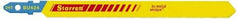 Starrett - 5" Long, 24 Teeth per Inch, Bi-Metal Jig Saw Blade - Toothed Edge, 3/8" Wide x 0.04" Thick, U-Shank, Wavy Tooth Set - Apex Tool & Supply
