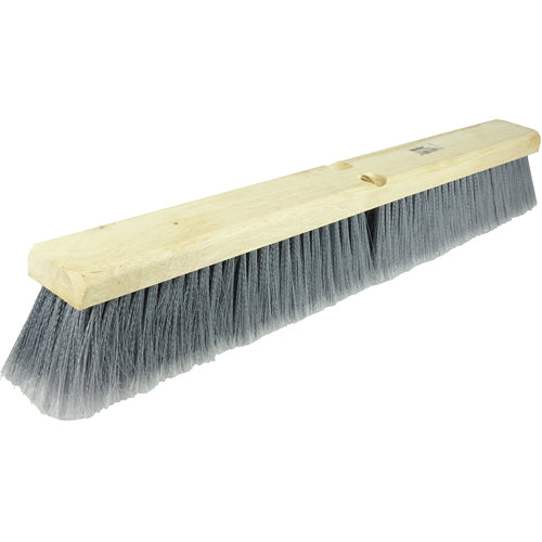 18″ Vortec Pro Fine Sweep Floor Brush, Flagged Grey Polystyrene Fill - Apex Tool & Supply