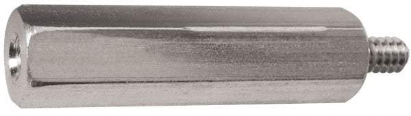 Electro Hardware - M3x0.50, 15.76mm OAL, 4.5mm Across Flats, Stainless Steel Hex Male/Female Circuit Board Standoffs - 6.4mm Thread Depth, 11mm Body Length, Uncoated - Apex Tool & Supply