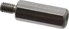 Electro Hardware - M2.5x0.45, 15.97mm OAL, 4.5mm Across Flats, Stainless Steel Hex Male/Female Circuit Board Standoffs - 4.8mm Thread Depth, 12mm Body Length, Uncoated - Apex Tool & Supply