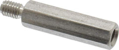 Electro Hardware - M3x0.50, 21.76mm OAL, 4.5mm Across Flats, Stainless Steel Hex Male/Female Circuit Board Standoffs - 6.4mm Thread Depth, 17mm Body Length, Uncoated - Apex Tool & Supply