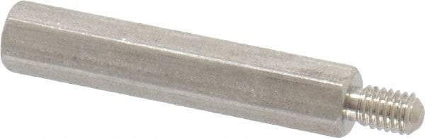 Electro Hardware - M3x0.50, 28.76mm OAL, 4.5mm Across Flats, Stainless Steel Hex Male/Female Circuit Board Standoffs - 6.4mm Thread Depth, 24mm Body Length, Uncoated - Apex Tool & Supply