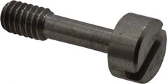 Electro Hardware - Slotted Drive #8-32 UNC 21/32" Length Under Head Captive Screw - 18-8 Stainless Steel, 5/16" Head Diam, 5/32" Head Height, Uncoated - Apex Tool & Supply