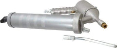 PRO-LUBE - 4,800 Max psi, Rigid Air-Operated Grease Gun - 14 oz (Cartridge) Capacity, 1/8 Thread Outlet, 40 Strokes per oz, Bulk, Cartridge, Filler Pump & Suction Fill, Includes 4 Jaw Coupler - Apex Tool & Supply