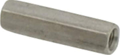 Electro Hardware - M3x0.50, 17mm OAL, 4.5mm Across Flats, Stainless Steel Hex Fully Threaded Female Circuit Board Standoffs - 17mm Thread Depth, 17mm Body Length, Uncoated - Apex Tool & Supply