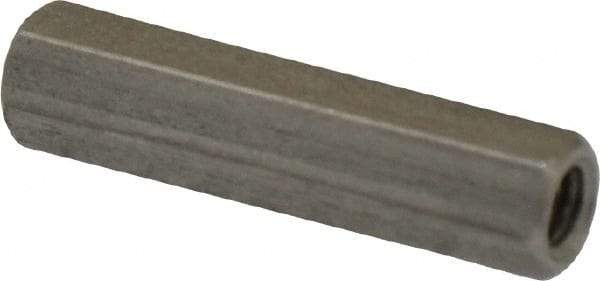 Electro Hardware - M3x0.50, 20mm OAL, 4.5mm Across Flats, Stainless Steel Hex Partially Threaded Female Circuit Board Standoffs - 6.4mm Thread Depth, 20mm Body Length, Uncoated - Apex Tool & Supply