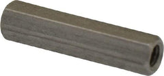 Electro Hardware - M3x0.50, 20mm OAL, 4.5mm Across Flats, Stainless Steel Hex Partially Threaded Female Circuit Board Standoffs - 6.4mm Thread Depth, 20mm Body Length, Uncoated - Apex Tool & Supply