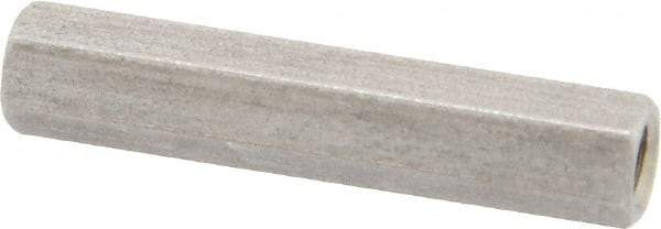 Electro Hardware - M3x0.50, 24mm OAL, 4.5mm Across Flats, Stainless Steel Hex Partially Threaded Female Circuit Board Standoffs - 6.4mm Thread Depth, 24mm Body Length, Uncoated - Apex Tool & Supply
