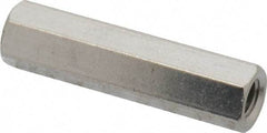 Electro Hardware - M4x0.70, 25mm OAL, 6mm Across Flats, Stainless Steel Hex Partially Threaded Female Circuit Board Standoffs - 25mm Thread Depth, 25mm Body Length, Uncoated - Apex Tool & Supply