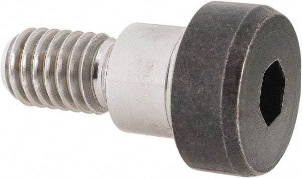 Holo-Krome - 1/2" Shoulder Diam x 3/8" Shoulder Length, 3/8-16 UNRC, Hex Socket Shoulder Screw - 4140 Alloy Steel, Uncoated, 5/16" Head Height x 3/4" Head Diam - Apex Tool & Supply