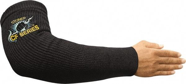 Steiner - Size Universal, Black Carbon Fiber Knit Welding Sleeve - 18" Long Sleeve - Apex Tool & Supply