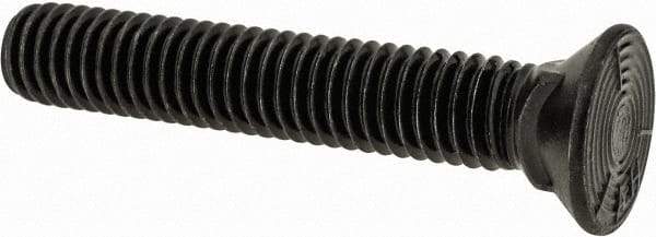Value Collection - 3/8-16 UNC, 2-1/4" OAL, Steel Plow Bolt - Uncoated, Grade 5 - Apex Tool & Supply