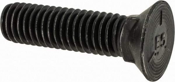 Value Collection - 7/16-14 UNC, 1-3/4" OAL, Steel Plow Bolt - Uncoated, Grade 5 - Apex Tool & Supply
